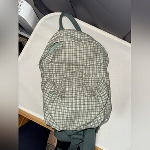 Brandy Melville/John Galt Cream Plaid Backpack